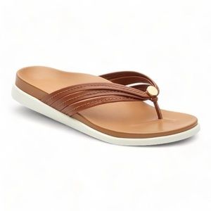 Vionic Palm Catalina- Women's Flip Flop Sandal Tan  size 7